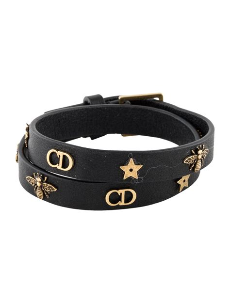 christian Dior leather bracelet